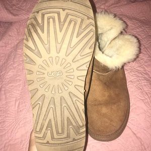 Tan Short UGG Boots with Button